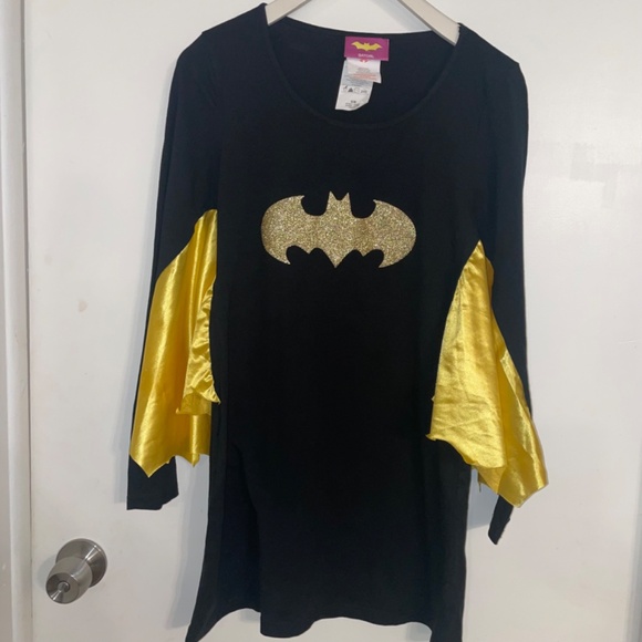 NWOT Rubie's Women's Batgirl Costume Dress with Attached Wings Cape Size S/M - Picture 3 of 10